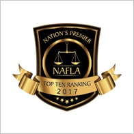 National Academy of Family Law Attorneys Top Ten Ranking 2017